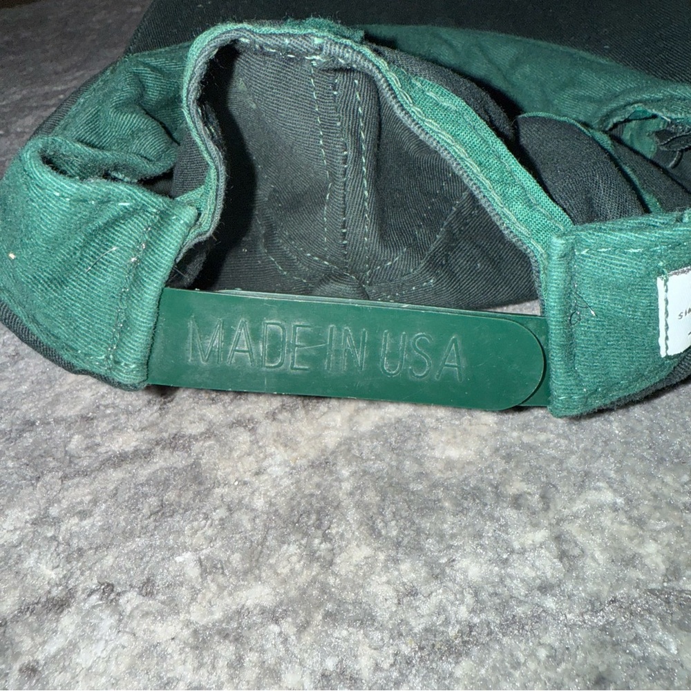 Vintage Calvin Klein Snapback Dad Hat Cap CK Logo Cotton Green Made in USA - Picture 7 of 7